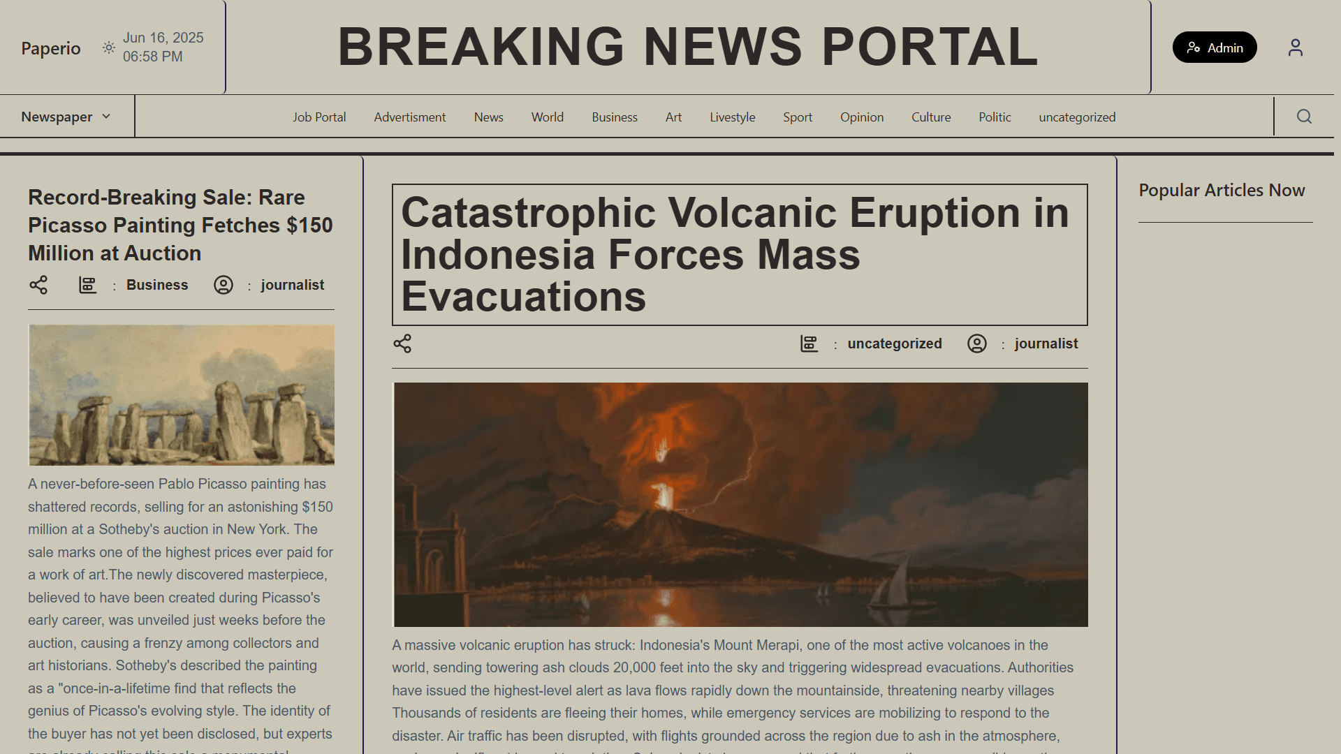 Classic-Paper - An Enews platform for sharing news digitally