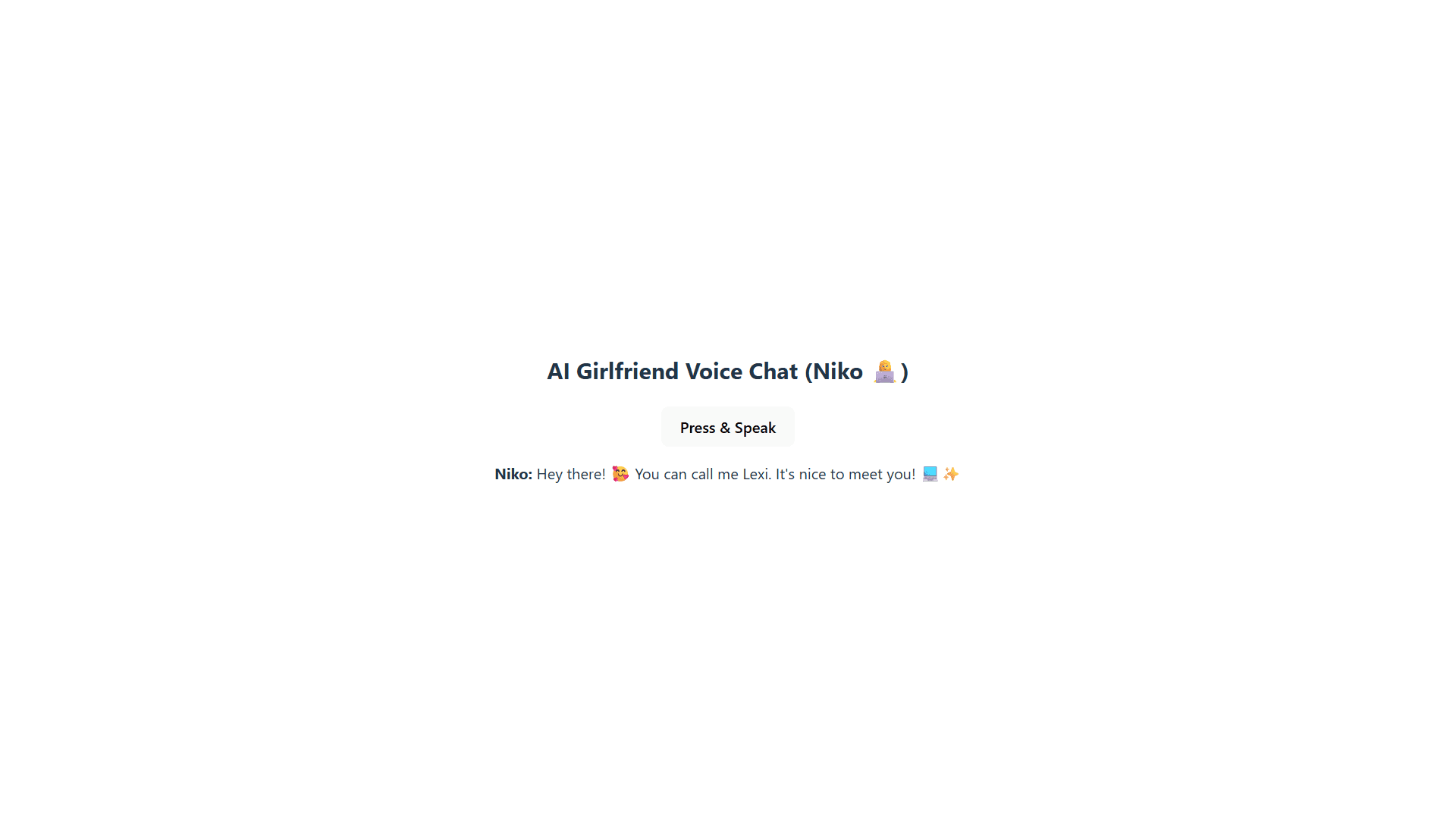 My-girlfriend - An AI based voice assistance girlfriend